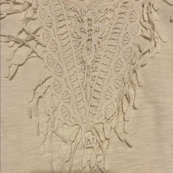 Cream Ruffled Tank Top - Picture 2 of 5